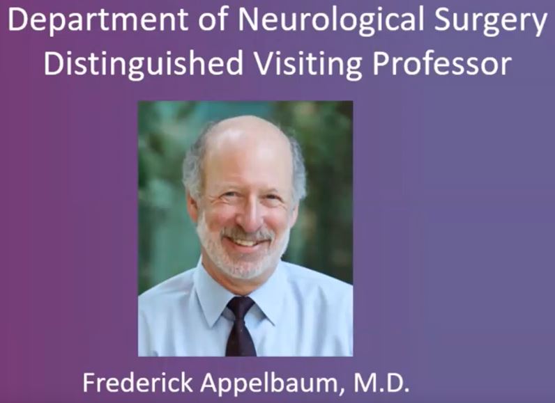 Watch Frederick Appelbaum M D Executive Vice President Fred